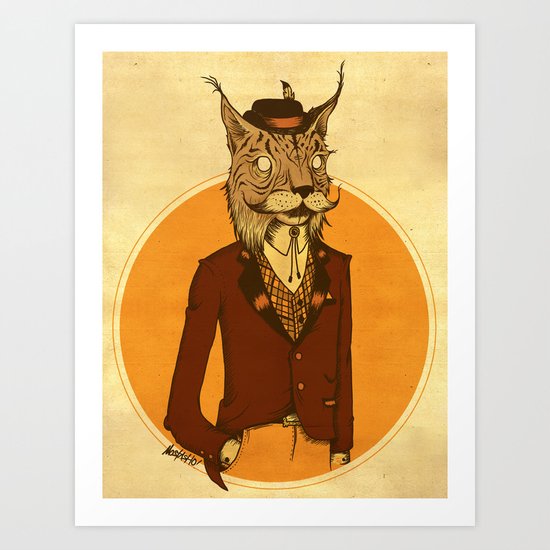 {Bosque Animal} Lince Art Print