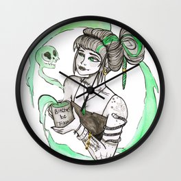Coffee Witch Wall Clock