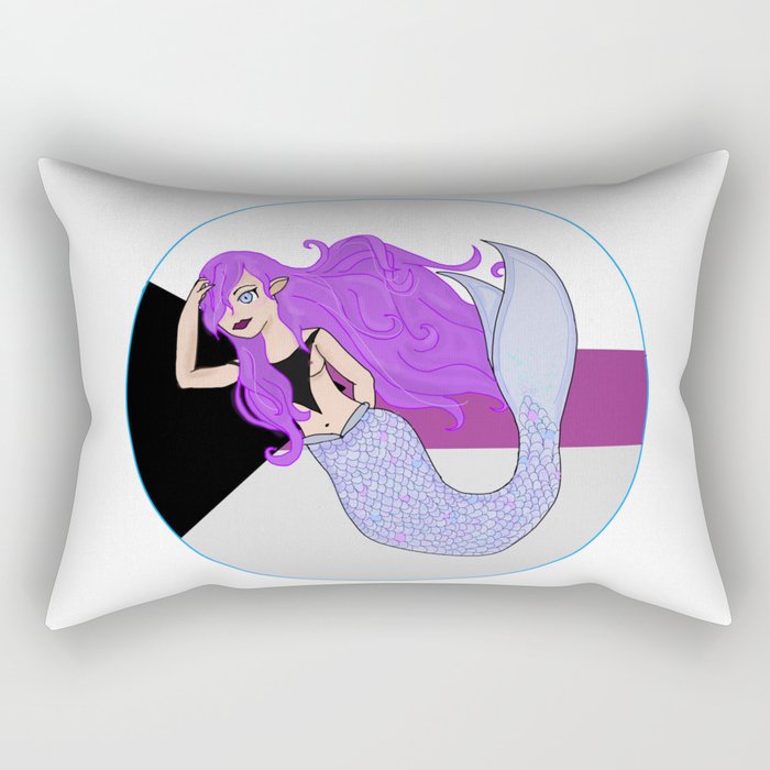 Demisexual Mermaid Rectangular Pillow