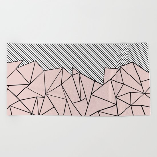 Ab Lines 45 Dogwood Beach Towel