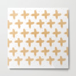 cross pattern Metal Print
