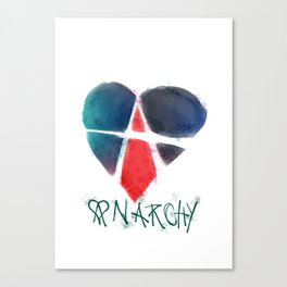 Anarchy in love Canvas Print