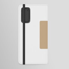 r (Tan & White Letter) Android Wallet Case