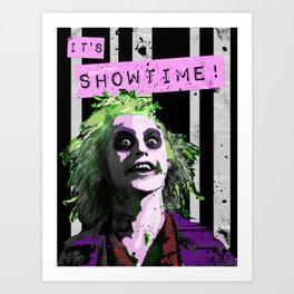 BEETLE JUICE "It's Showtime! Art Print
