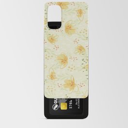 Yellow Flowers Field Abstract Art Android Card Case