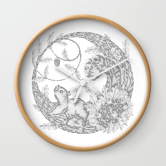 Squirrel Wall Clock