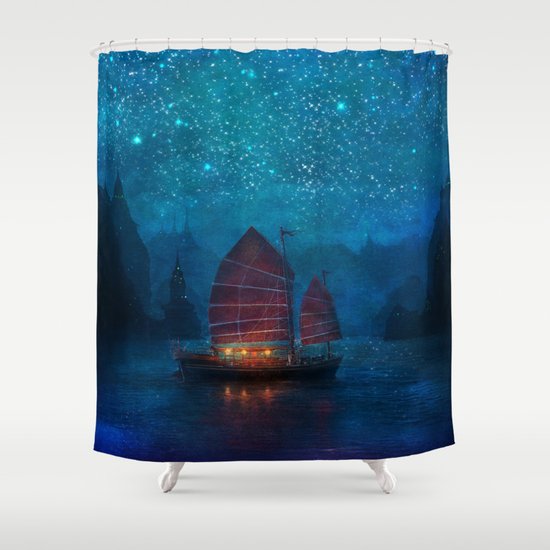Our Secret Harbor Shower Curtain