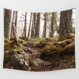 Magical Woods of the Scottish Highlands Wall Tapestry