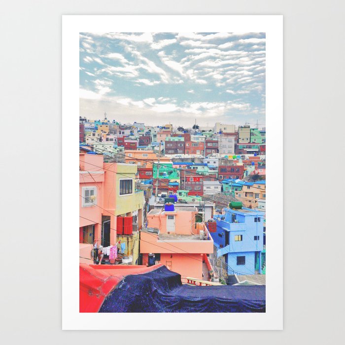 Gamcheon Culture Village In South Korea Art Print By Bullslee91