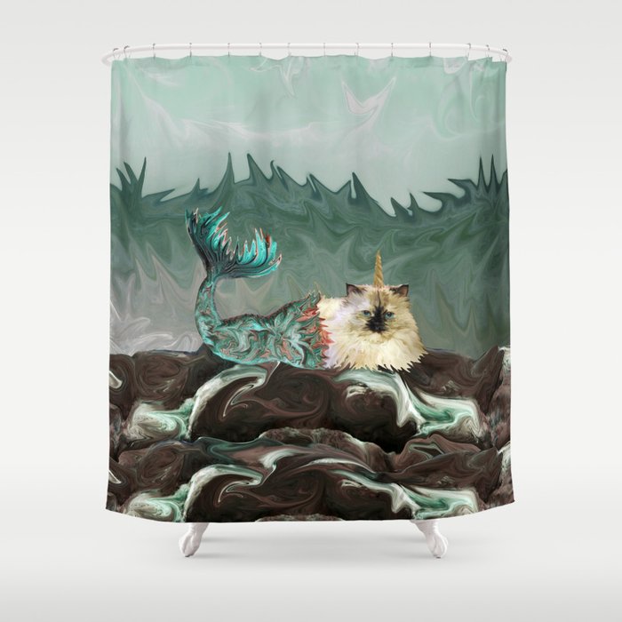 Behold The Mythical Merkitticorn Mermaid Kitty Cat Unicorn