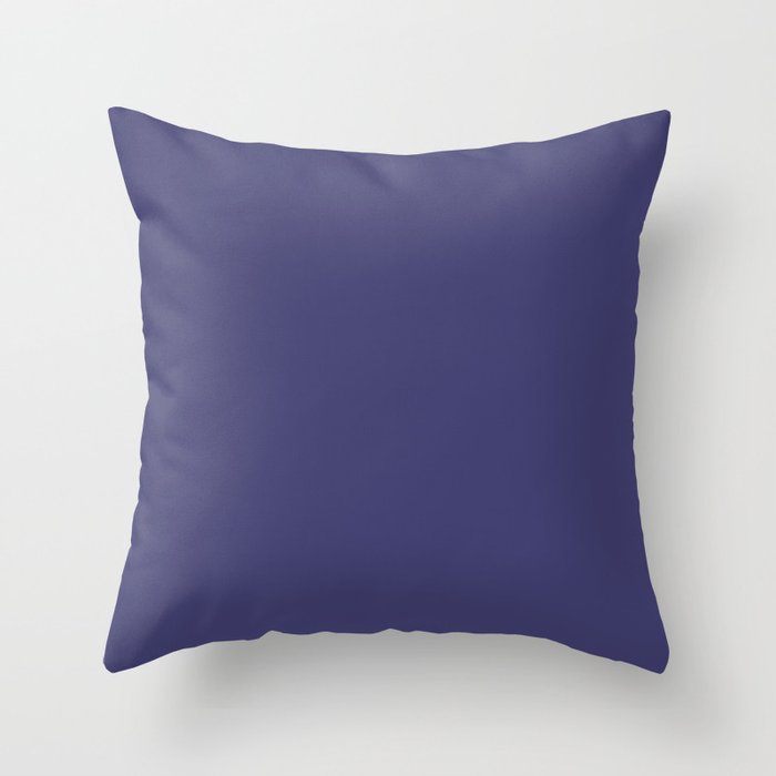 Now NAVY BLUE solid color  Throw Pillow