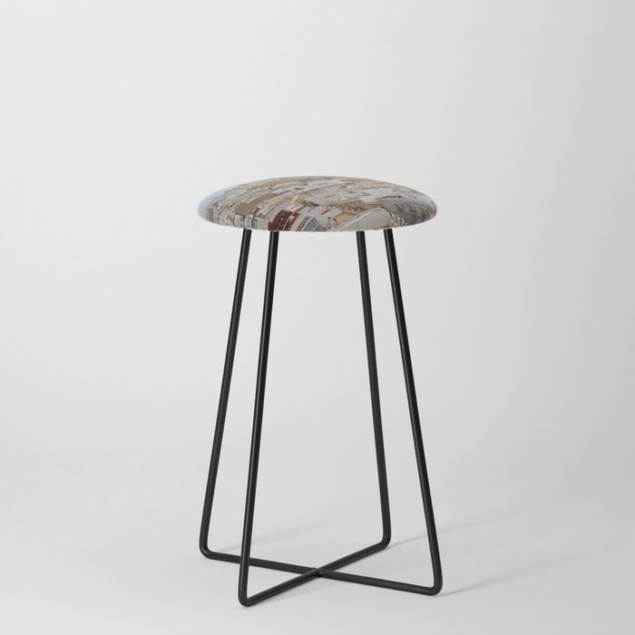 Spain Photography - Overview Over The City Of Cádiz Counter Stool