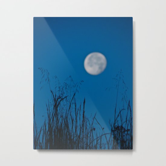 Faded Moon Metal Print