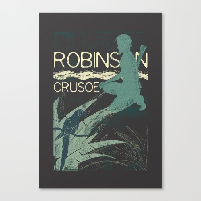 Books Collection: Robinson Crusoe Canvas Print