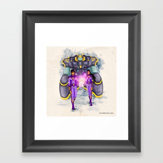 The Wonder Twins + Gleek Framed Art Print