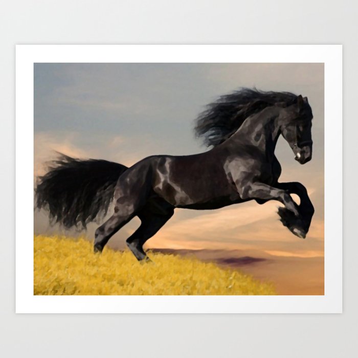 Arabic Horse Art Print By Ace1 Society6