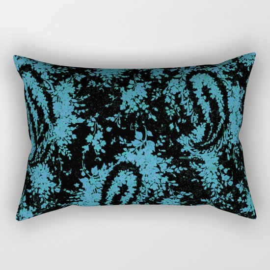 denim paisley Rectangular Pillow