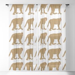 Monkey  Sheer Curtain