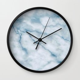 Light blue marble texture Wall Clock