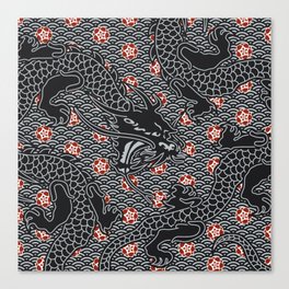 Hidden Dragon / Oriental dragon design Canvas Print