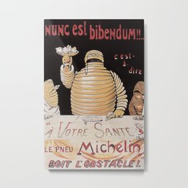 Vintage poster - Michelin Metal Print