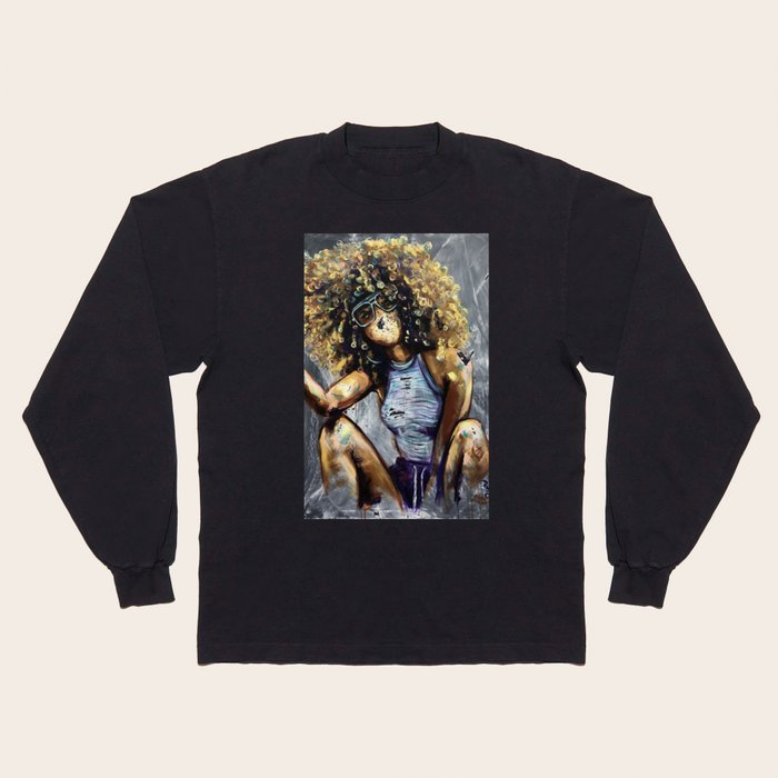 Naturally Nia Long Sleeve T Shirt by DaCre8iveOne Society6