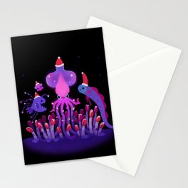 Christmas in the deep sea Stationery Card