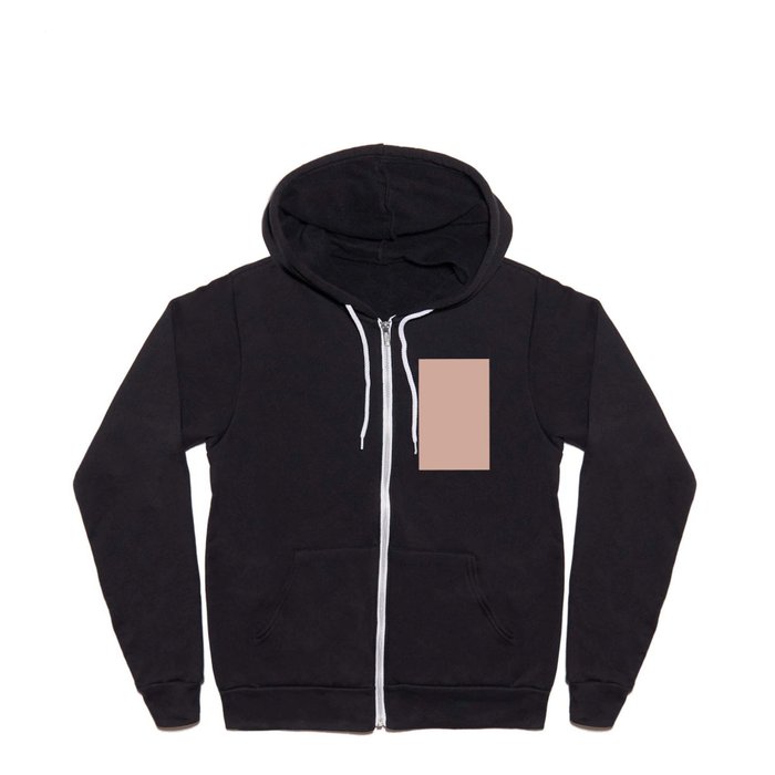 Cinnamon Whip Tan Full Zip Hoodie