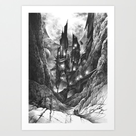 City in the far future Art Print
