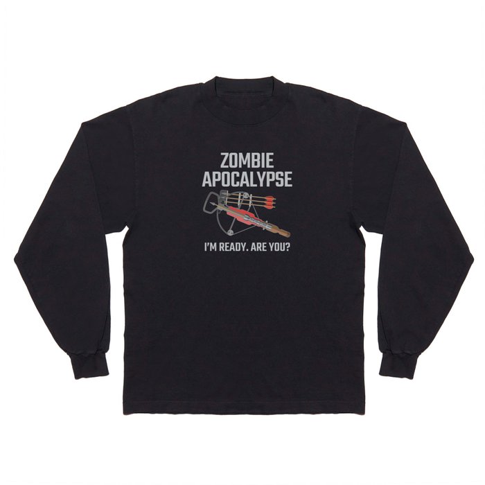 Crossbow Zombie Apocalypse Archery Long Sleeve T Shirt