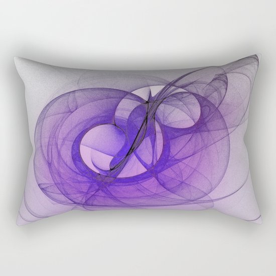 Mystery purple abstract fractal Rectangular Pillow