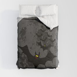 Vampire Bats Against The Dark Moon Comforter
