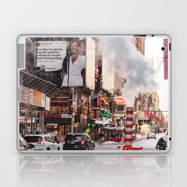 New York City Steam in the Street | Photography Laptop Skin