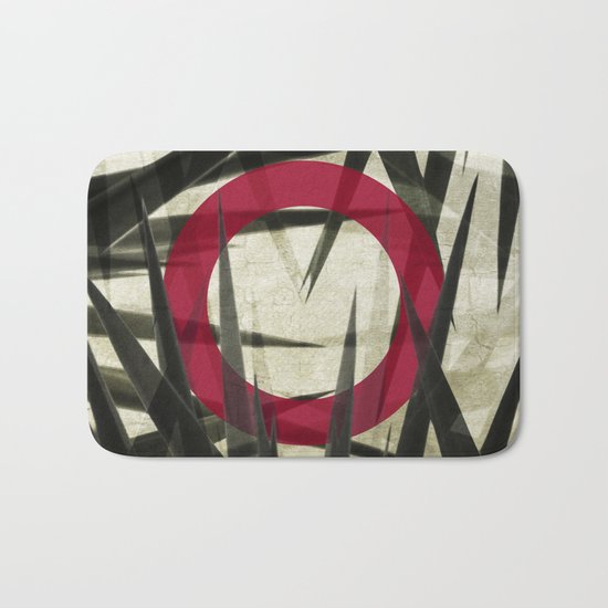 Yucca Leaves Abstract Bath Mat