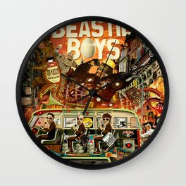Beastie Invasion Wall Clock