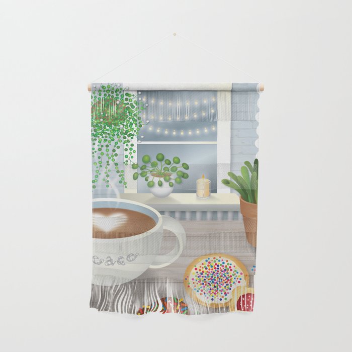 Peace, Love and Coffee Wall Hanging