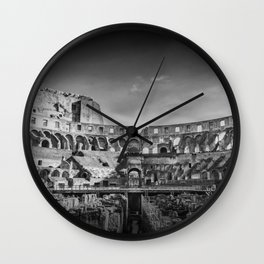 The Coliseum or Flavian Amphitheatre, Rome, Italy Wall Clock | Photo, Italia, Italian, Architecture, Travel, Ruin, Digital, Gladiator, Coliseum, Colosseum 