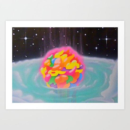 "SPACE INFLATION" Art Print