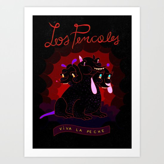 VIVA LA PECHE Art Print