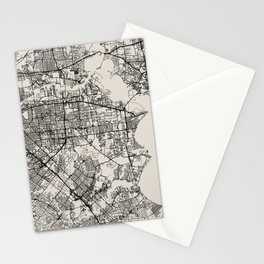 Pasadena, USA - City Map Stationery Card