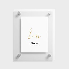Pisces, Pisces Zodiac Floating Acrylic Print