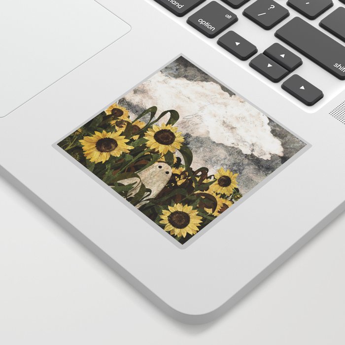 There's A Ghost in the Sunflower Field Again... Sticker