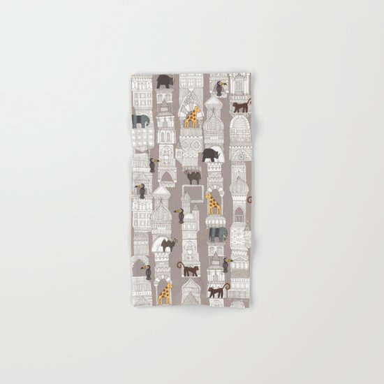 urban jungle pebble Hand & Bath Towel