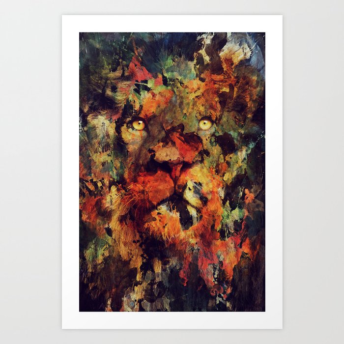 Discover the motif LION by Andreas Lie as a print at TOPPOSTER