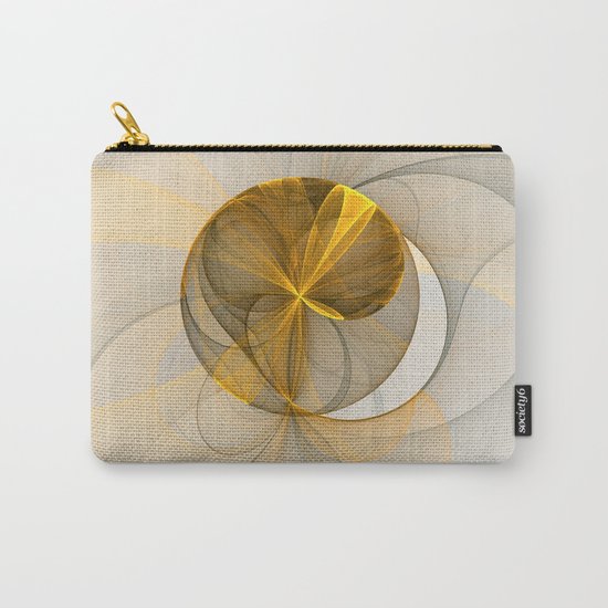 Chaotic Elegance, Abstract Fractal Art Carry-All Pouch