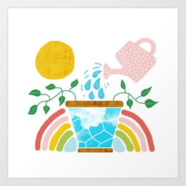 Watering Your Soil (Soul) Art Print