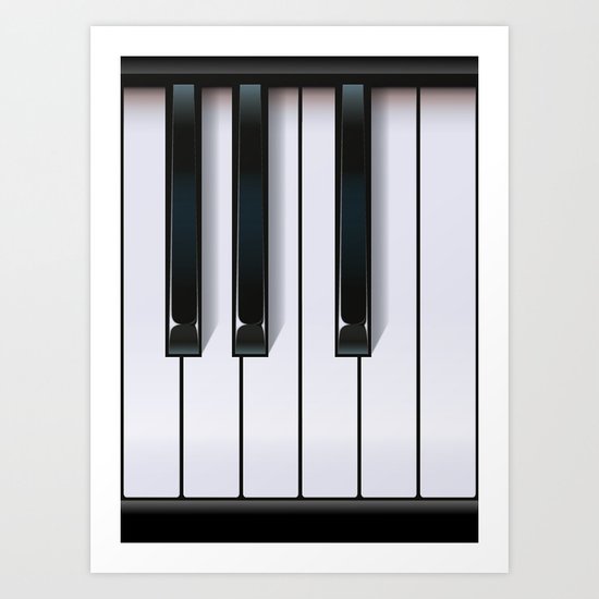 Piano Art Print