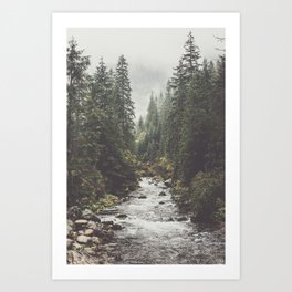 Mountain creek - Landscape and Nature Photography Kunstdrucke | Mountains, Color, Explore, Digital, Film, Photo, Curated, Adventure, Water, Wild 