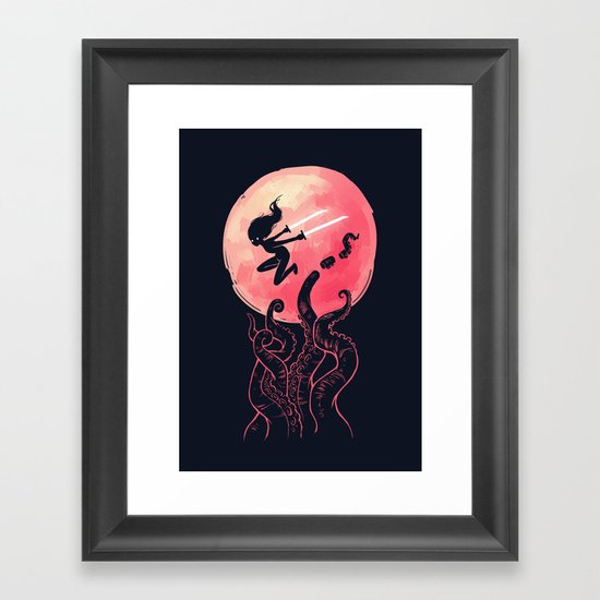 Kraken Framed Art Print
