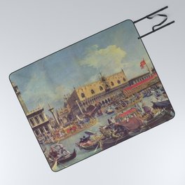 Canaletto - The Bucintoro Returning to the Molo on Ascension Day Picnic Blanket